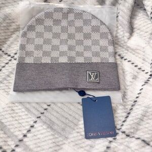 Louis Vuitton Monogram Gray Beanie